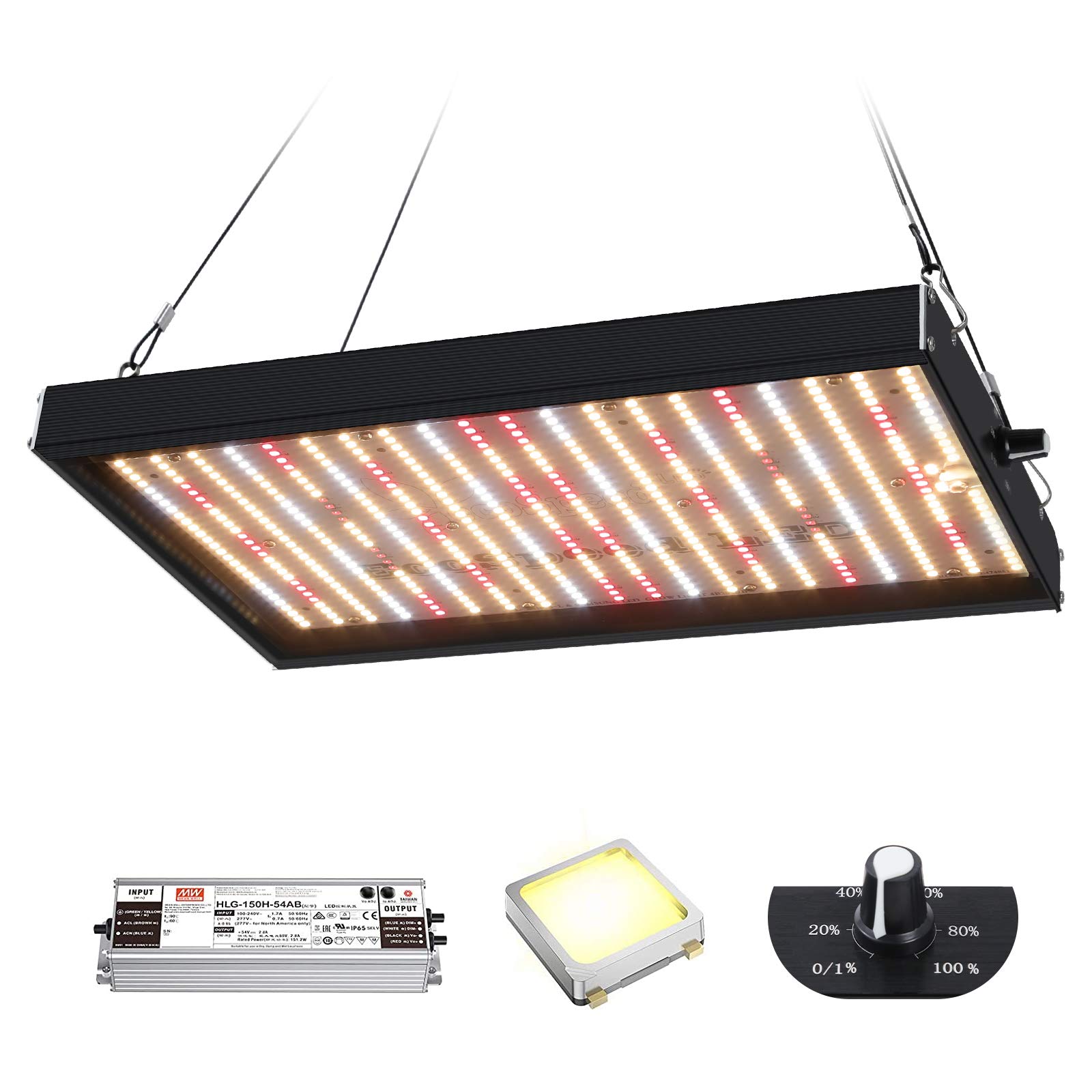 EcoSpeed LED ES1500M Full Spectrum Grow Light with Samsung LED Chips - Indoor Hydroponic Plant Growing Lamp for Seedlings, Vegetables, Flowers - Perfect for Greenhouse & Grow Tent Use