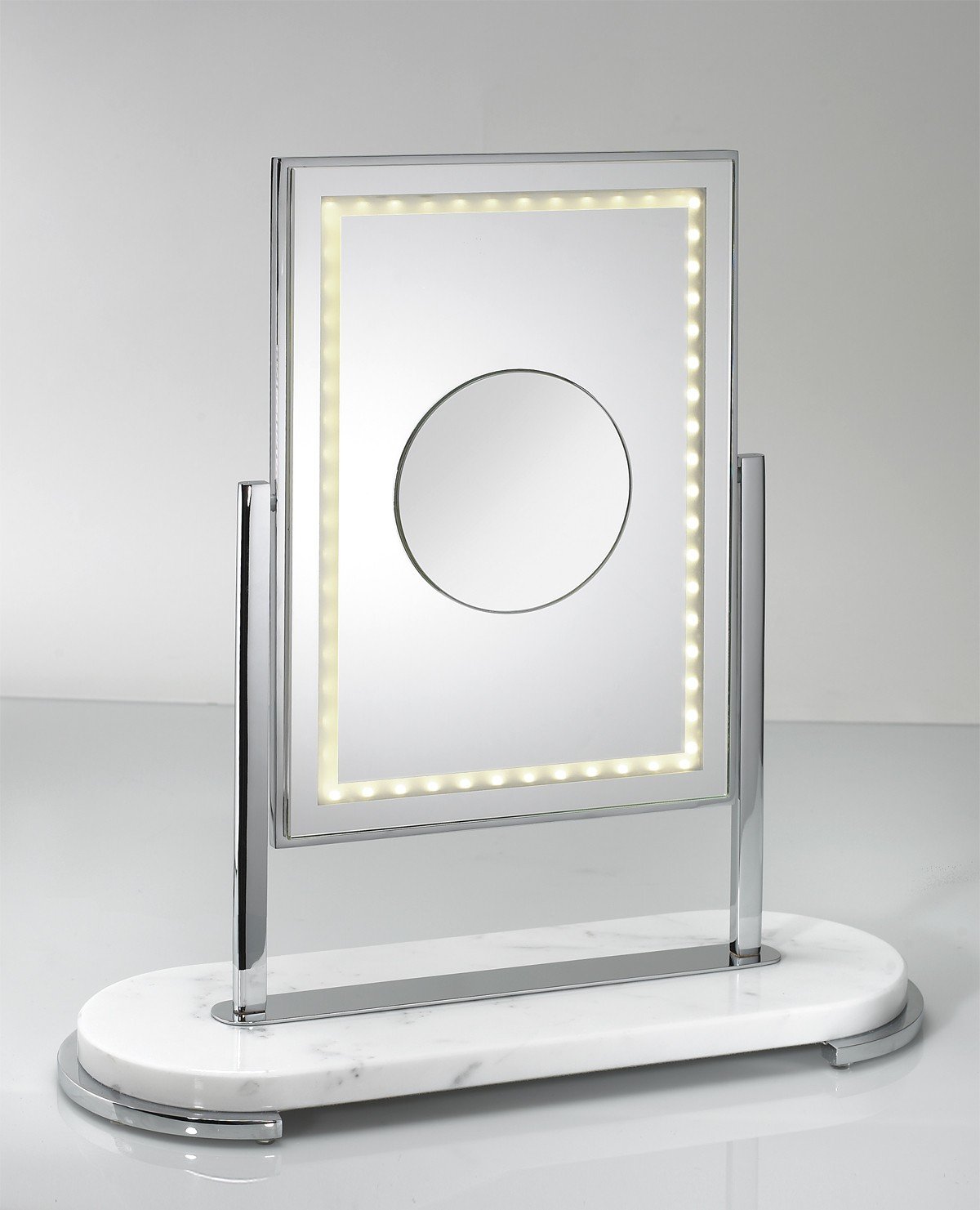 Brot PRESTIGE Collection MON BEAU LED Vanity Mirror with Adjustable Brightness - Perfect for Makeup, Skincare & Dressing Table Decor