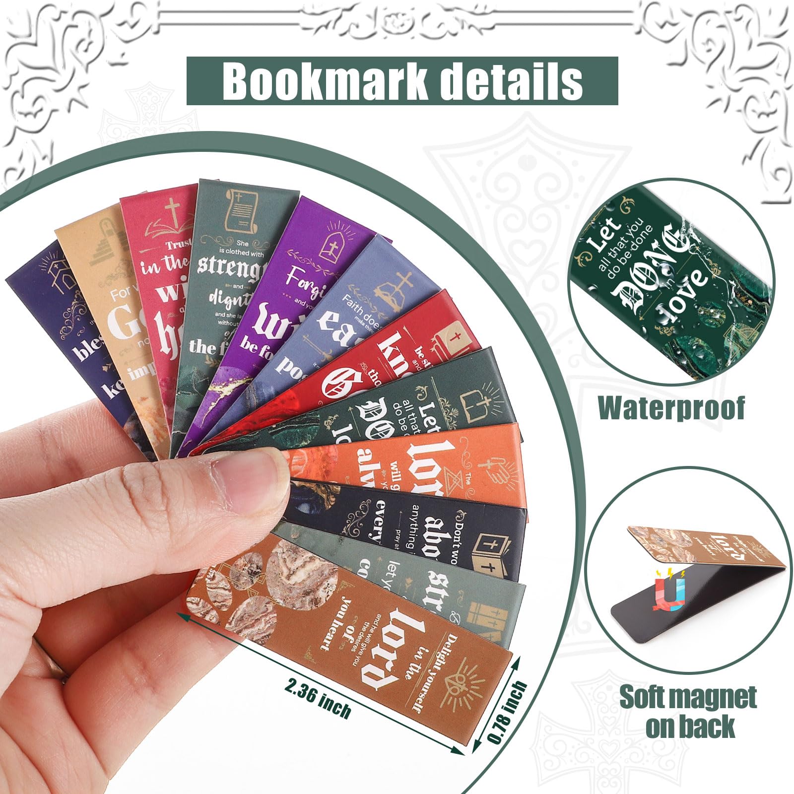 144 Pcs Christian Gift Set - Bible Notebooks, Scripture Bookmarks, Pens & Organza Bags for Church, School & Office - Inspirational Religious Gifts for Baptism, Confirmation & Bible Study