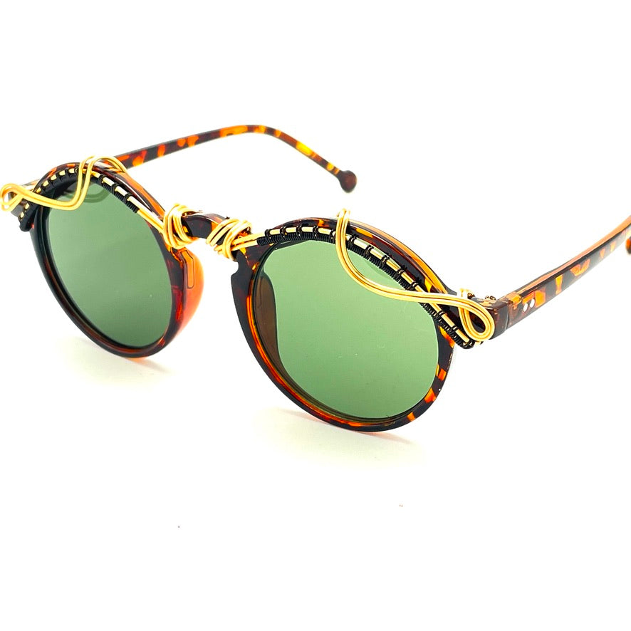 Premium Comfort Tortoise Green Reading Glasses - Lightweight & Stylish for Reading, Working, and Daily Use