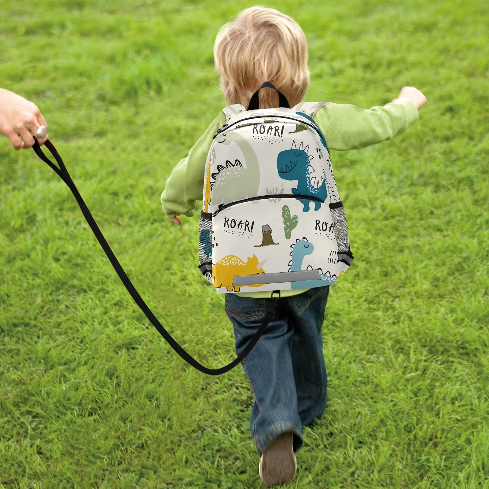 Dinosaur Backpack for Kids - Cute Toddler School Bag for Boys & Girls, Lightweight Kindergarten Backpack for Daycare & Outdoor Adventures