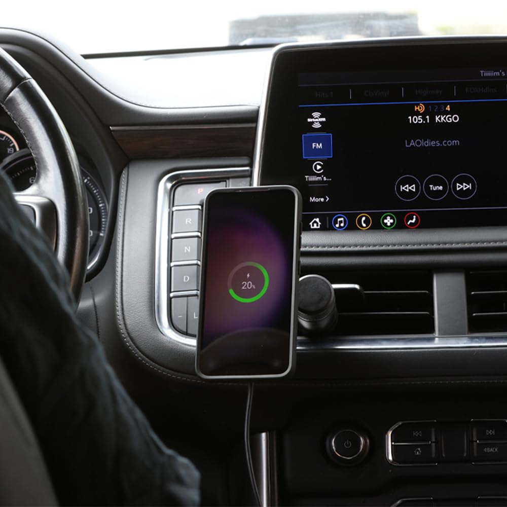 Quad Lock Vent Car Phone Holder Kit with MAG Wireless Charging Head V2 - Compatible with iPhone 16 Pro Max | Secure Mount for Driving, Cycling & Outdoor Adventures