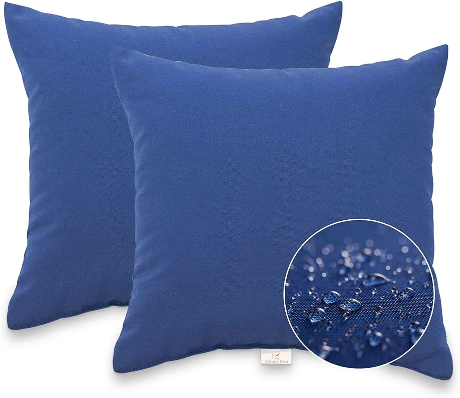 JMGBird Patio Pillow Covers 18x18 Inch - Waterproof Outdoor Decorative Throw Pillow Covers for Sofa, Couch, Bed, Patio Furniture - Perfect for Living Room, Bedroom, Garden & Porch Decor