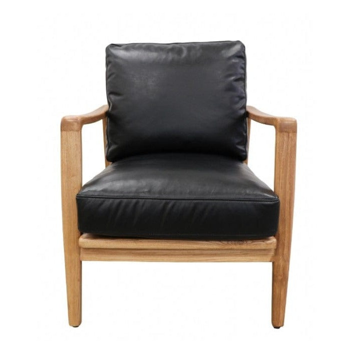 Reid Leather Armchair - Premium Genuine Leather Lounge Chair for Living Room, Office & Study - Pre Order Now for Elegant Home Decor