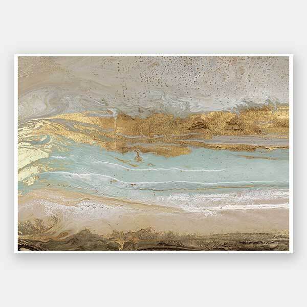 Caribbean Beach Unframed Art Print - Tropical Wall Decor for Living Room, Bedroom & Office