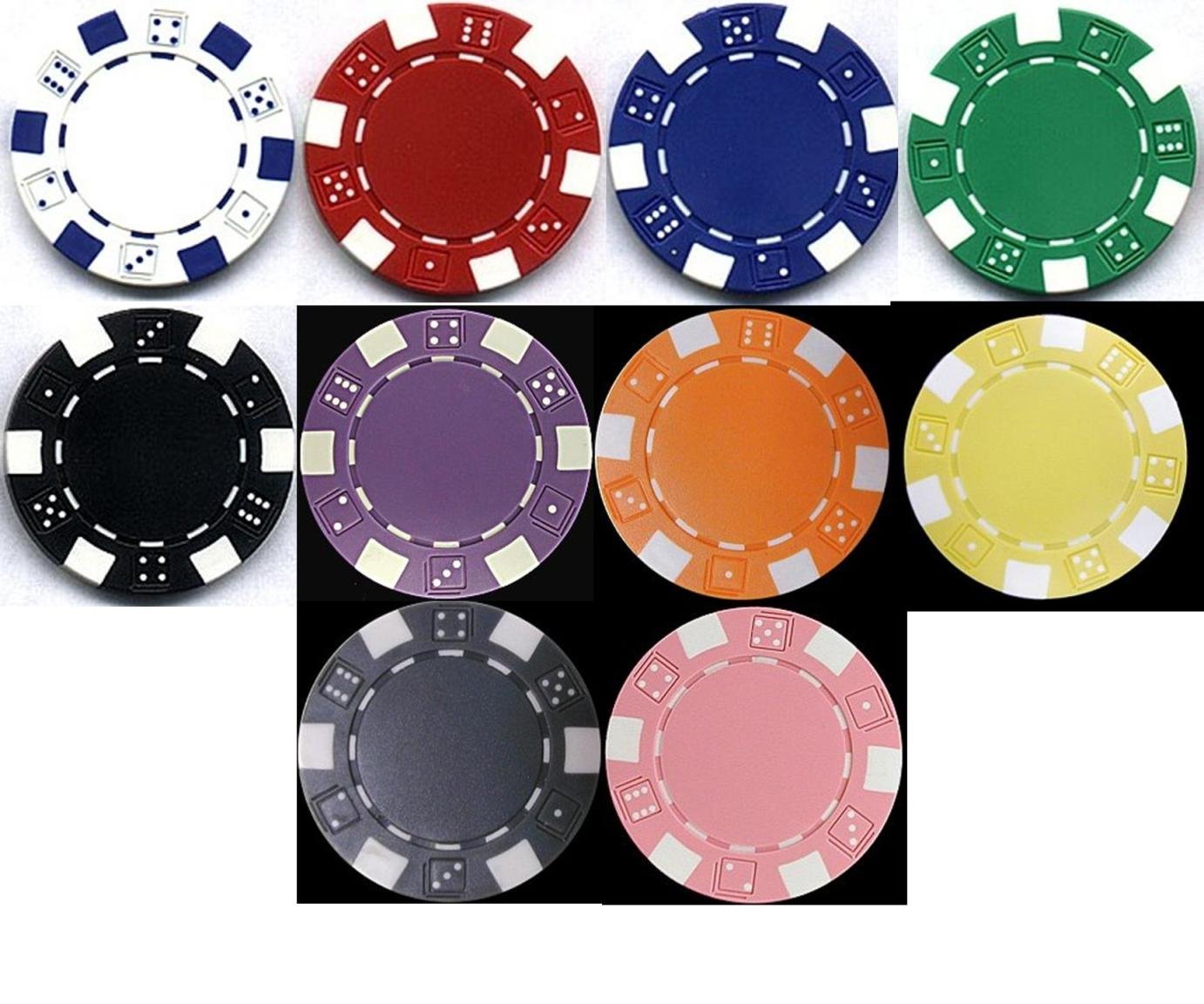 Premium 1000-Piece Striped Dice Poker Chip Set with Aluminum Case - Includes Bonus Dealer Buttons, Playing Cards & Dice for Casino Nights, Home Poker Games & Professional Tournaments