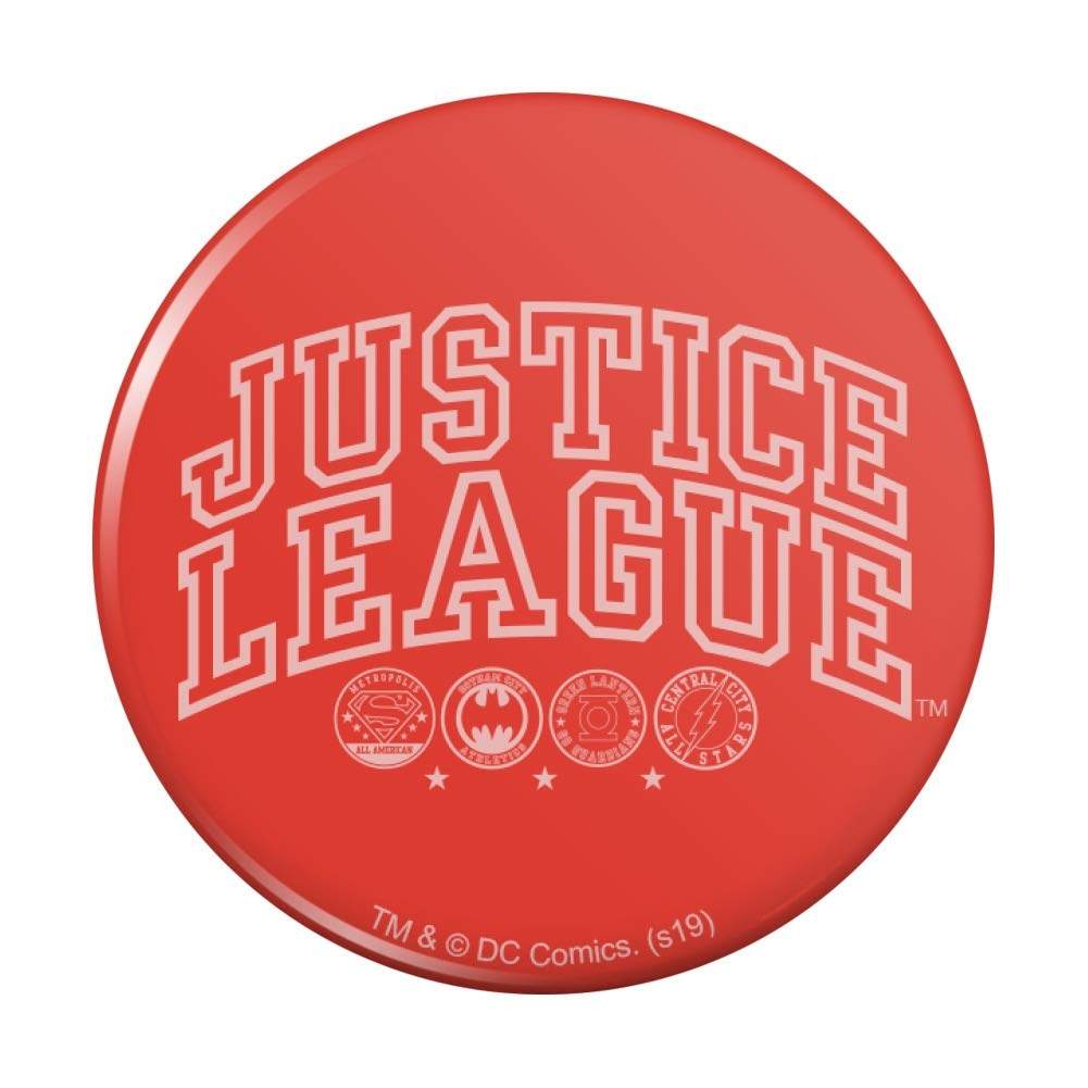 Justice League Superhero Logo Refrigerator Magnet - Strong Magnetic Button for Kitchen, Office, Locker & Dorm Room Decor - Perfect for Fridge Organization & Superhero Fan Gifts