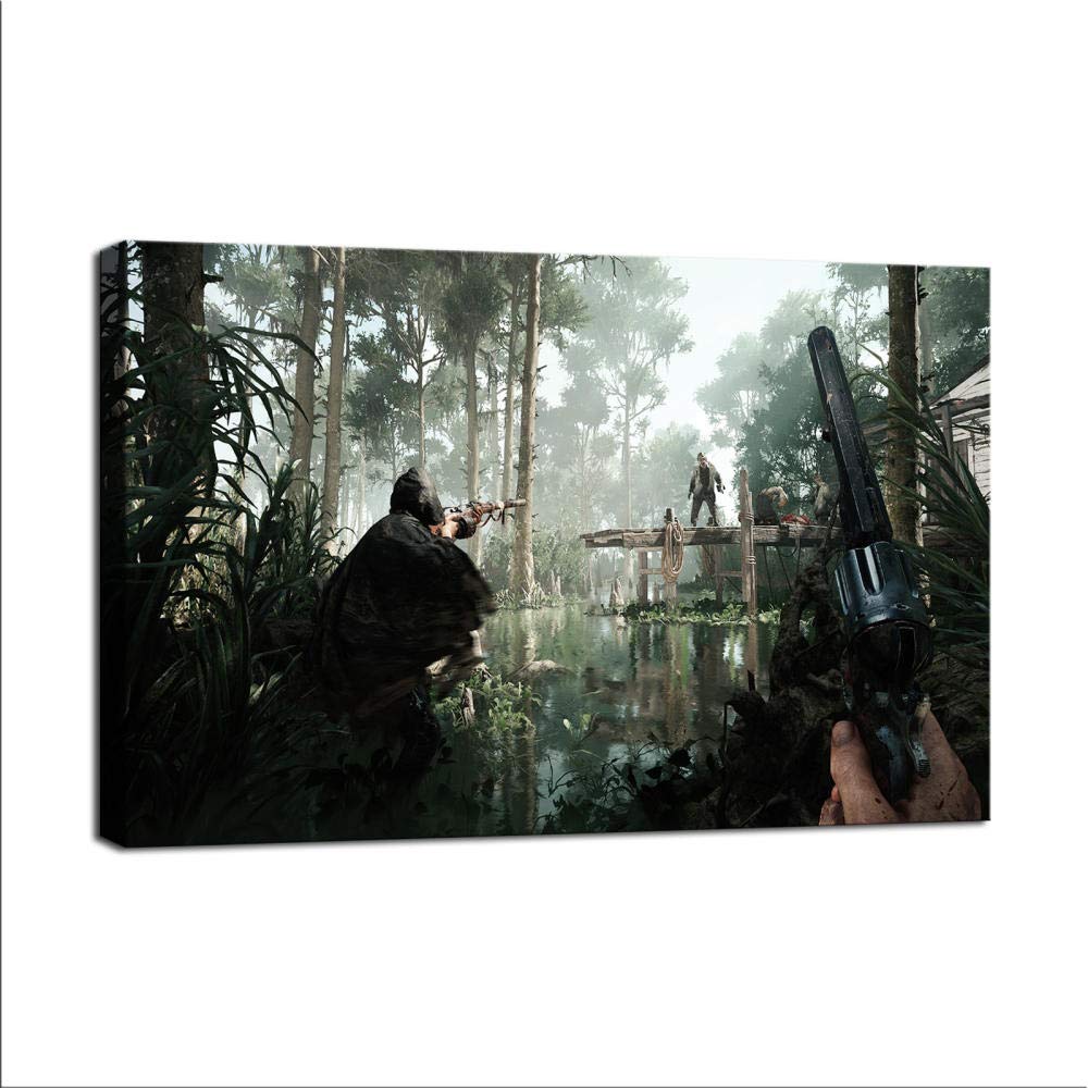 Hunt Showdown Canvas Art Poster - Vintage Gaming Wall Decor for Bedroom, Living Room & Office - Perfect Gift for Gamers & Hunt Showdown Fans