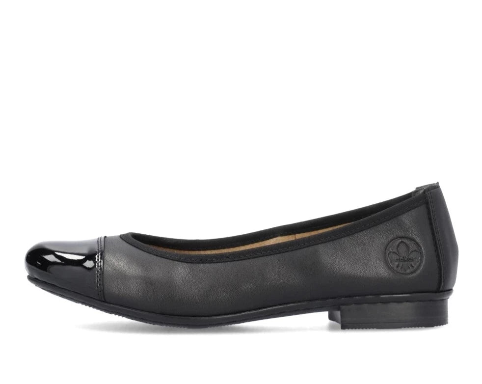 Rieker Women's Comfortable Black Casual Shoes 51998 - Perfect for Work, Walking & Everyday Wear