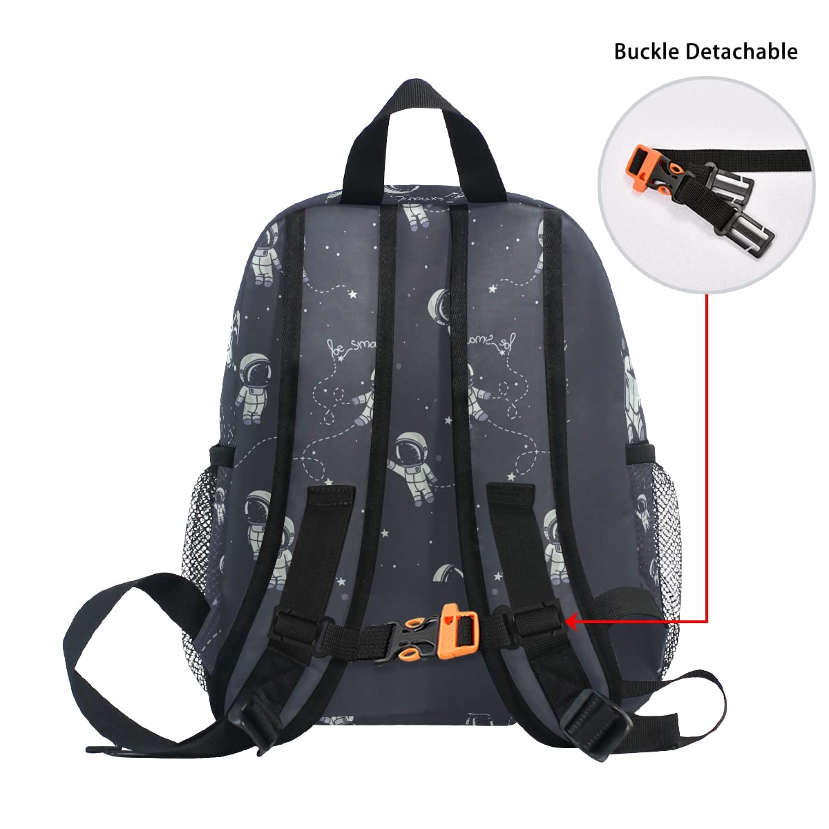 Personalized Kids Backpack with Name - Astronaut Space Constellations & Planets Design - Durable Toddler Book Bag for Preschool, Kindergarten & Daycare - Perfect for Travel, School & Toy Storage