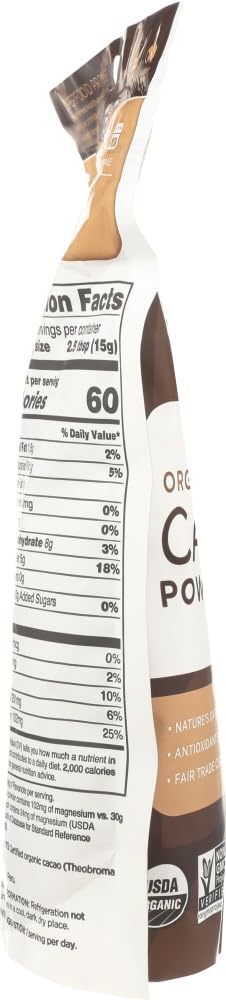 Organic Cacao Powder by Navitas Naturals - 16oz (Pack of 3) | Unsweetened, Non-GMO, Gluten-Free | Perfect for Baking, Smoothies & Healthy Desserts