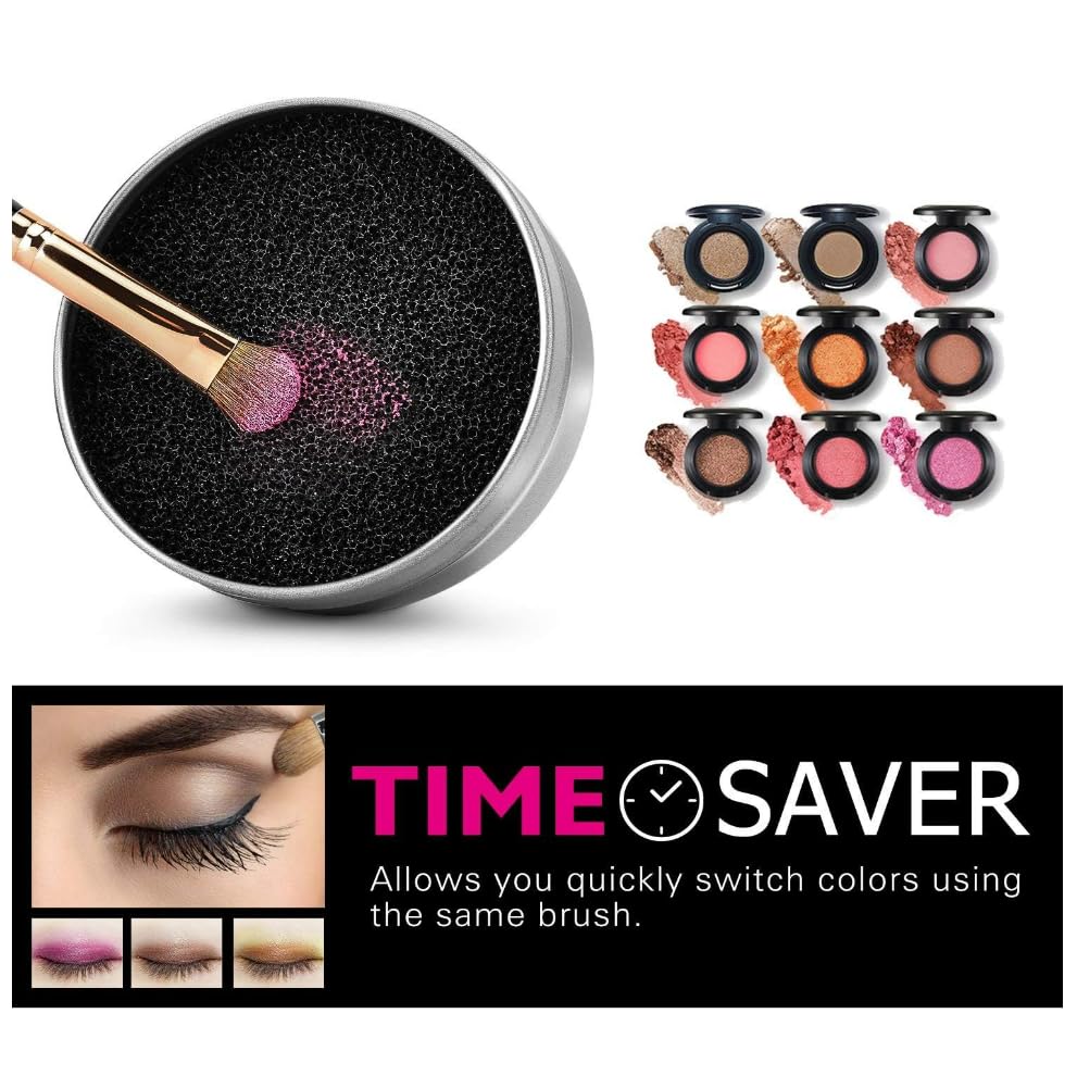Professional Cossess Dry Makeup Brush Cleaner - Quick & Effective for Blush, Eyeshadow & Pigments | Pro Brush Cleanser for Daily Makeup Tools | Perfect for Home & Salon Use