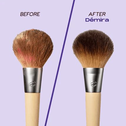Démira Rinse Lilly™ - Upgraded Electric Automatic Makeup Brush Cleaner | Fast & Effortless Cosmetic Brush Cleaning Machine | Portable Makeup Brush Cleaning Pad & Mat | Perfect for Home, Salon & Travel Use | Essential Makeup Accessories for Beauty Lovers