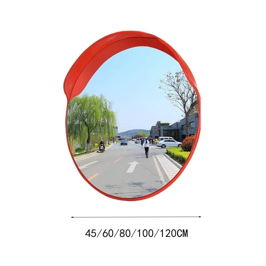 45CM Wide-Angle Convex Safety Mirror - Durable Rain-Proof & Sunscreen Coating for Outdoor Use - Easy Installation Driveway, Parking Lot & Blind Spot Mirror for Enhanced Visibility & Security