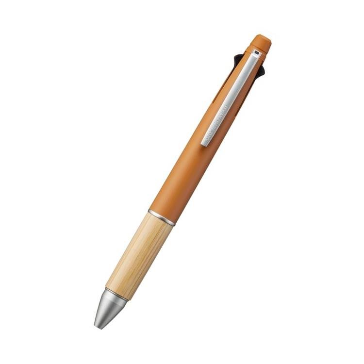 Limited Edition Jetstream 4-in-1 Bamboo Multifunctional Pen by Uni Mitsubishi - Premium Writing Tool for Office, School & Creative Work