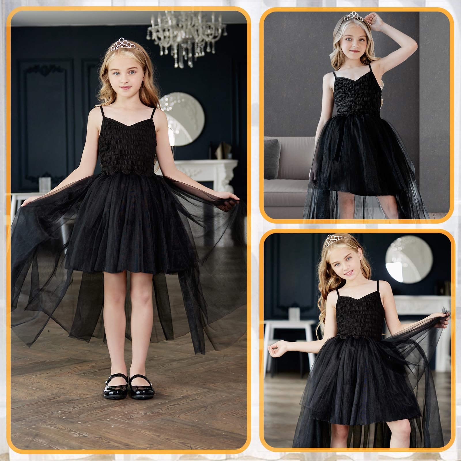 Girls Tutu Dress - Tulle Princess Birthday Party & Prom Dress for Kids | Sneaker Ball Gown | Perfect for Birthday Parties, Prom, Dance Recitals & Special Occasions