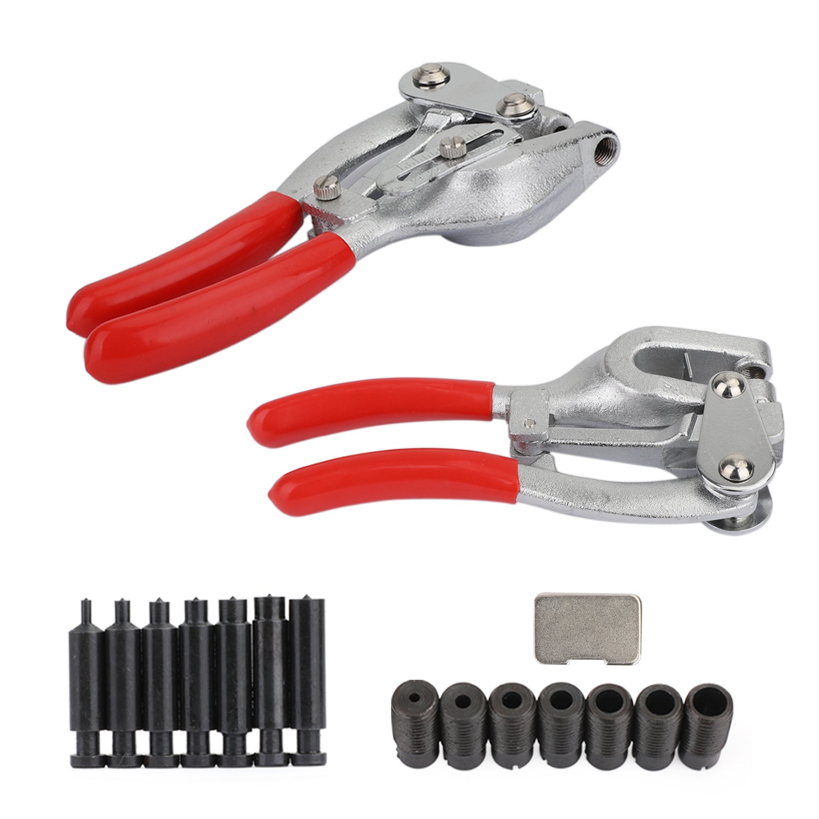 1 Ton 7 Sizes Aviation Power Punch Kit - Heavy Duty Sheet Metal Hole Punch Set for DIY Repair & Metalworking | Perfect for Auto Body, HVAC, and Metal Fabrication Projects