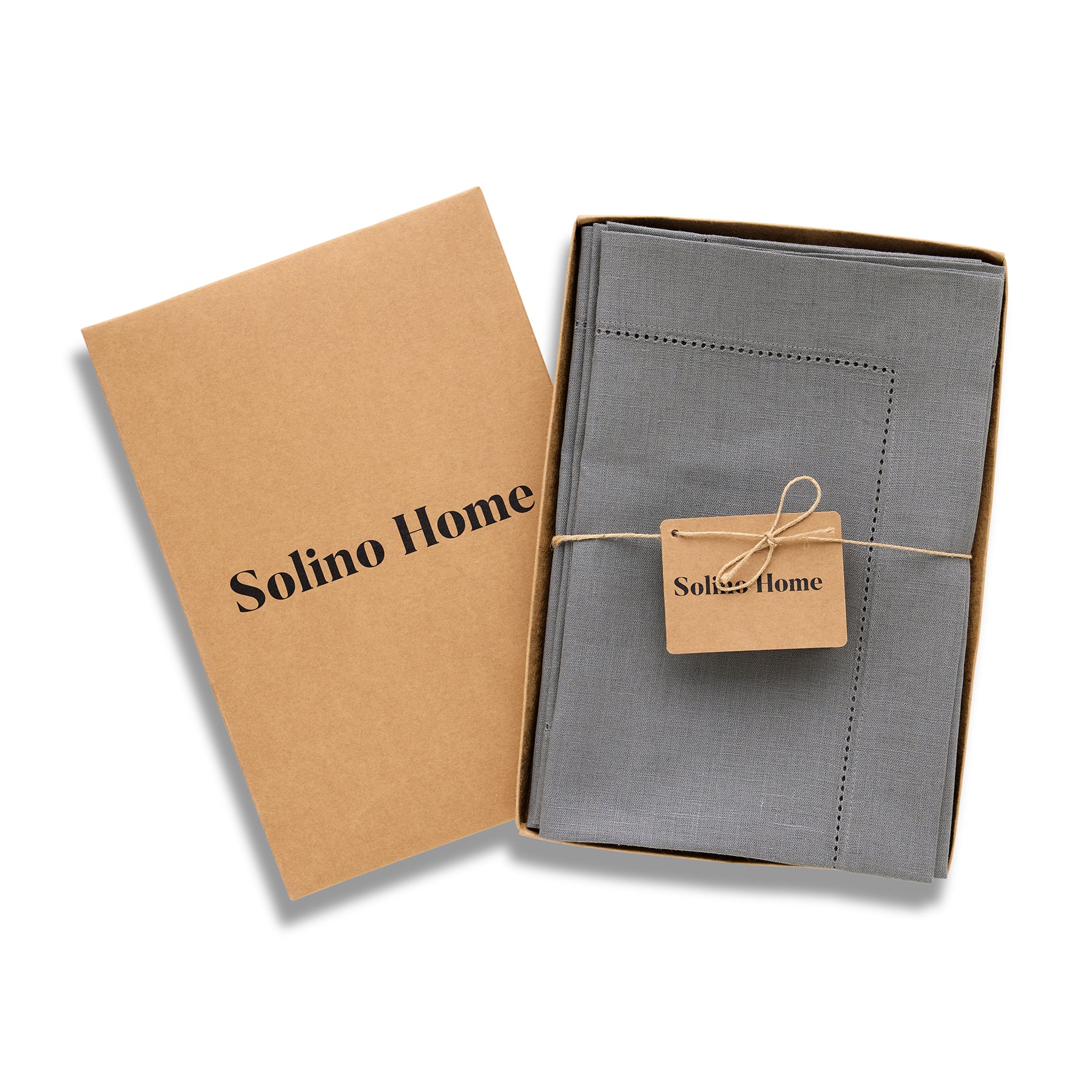 Premium Classic Hemstitch Napkins - 100% Cotton Linen Dinner Napkins for Formal Dining, Weddings & Special Occasions