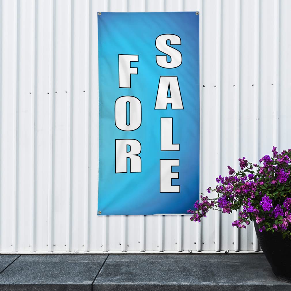 Custom Vertical Vinyl Banners - Multiple Sizes (144x60 Inches) for Business, Outdoor & Industrial Use - Weatherproof Yard Signs with 10 Grommets - Perfect for Store Promotions, Events & Construction Site Signage