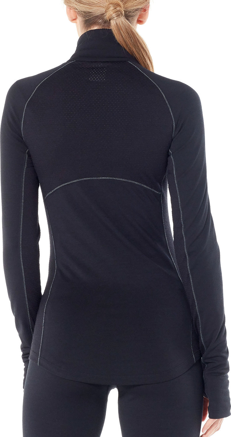 200 Zone Women's Long Sleeve Half Zip Pullover - Moisture Wicking Thermal Base Layer for Running, Hiking & Outdoor Activities