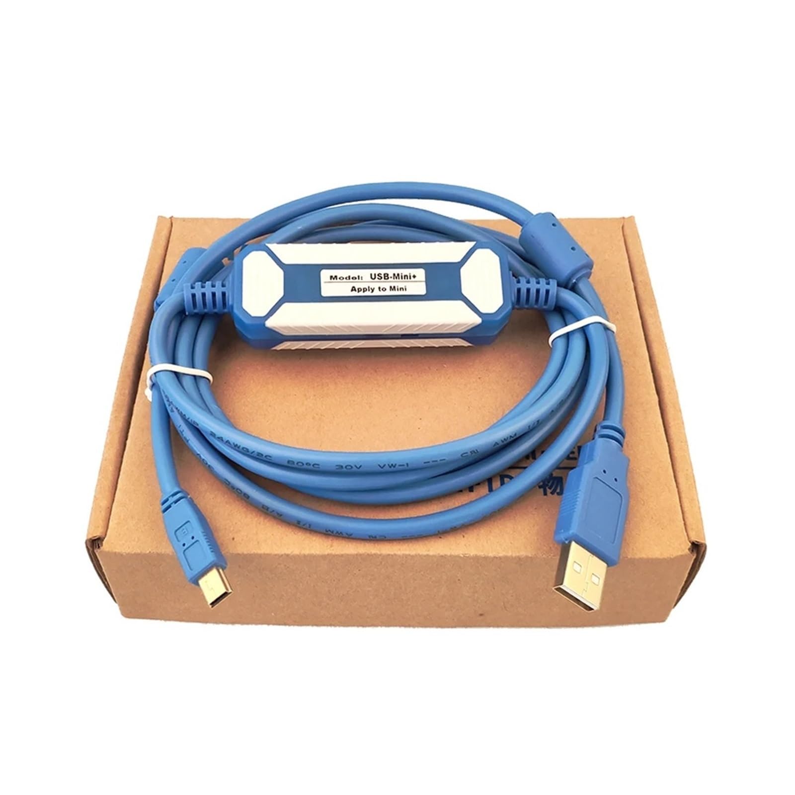 AJOHBM A5/A6 Series Servo Drive Debug Cable USB-Mini Programming Cable (USB-Mini-Isolated, 2m) - Perfect for Industrial Automation, CNC Machines & Robotics Control Systems