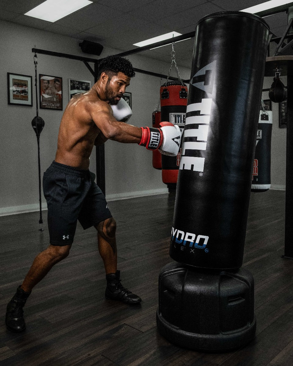 TITLE Boxing Hydro Flex H2O Freestanding Heavy Punching Bag - Professional Training Equipment for Boxing, MMA & Home Gym Workouts - Perfect for Indoor & Outdoor Fitness Training