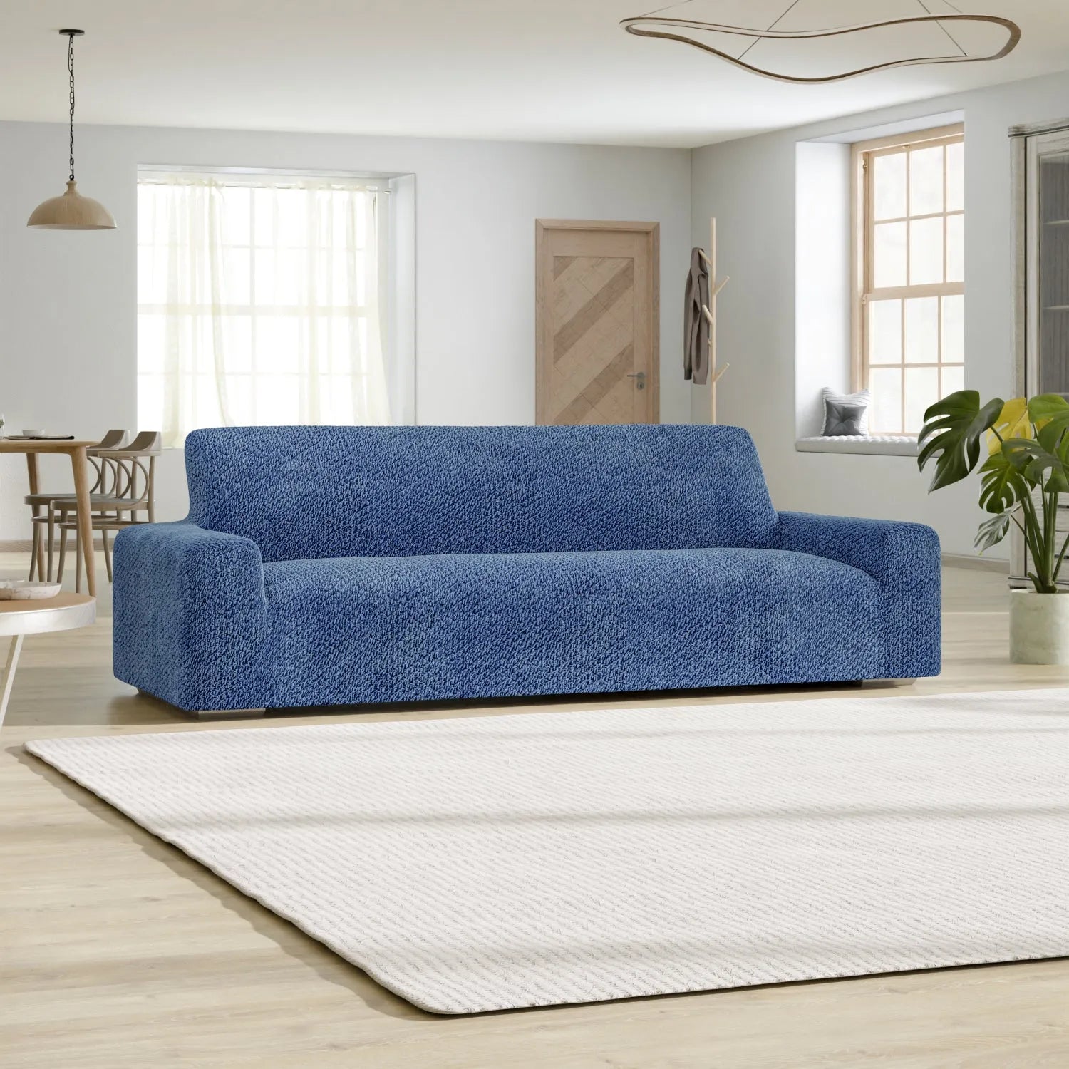4-Seater Velvet Sofa Slipcover - Soft, Durable & Easy to Clean - Perfect for Living Room, Family Room & Home Theater