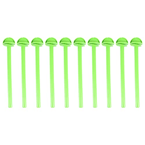 10 Pcs Plastic Bird Perch Stand - Natural Wooden Texture Parrot Cage Accessories for Climbing & Playing - Perfect for Parakeets, Cockatiels & Small Birds