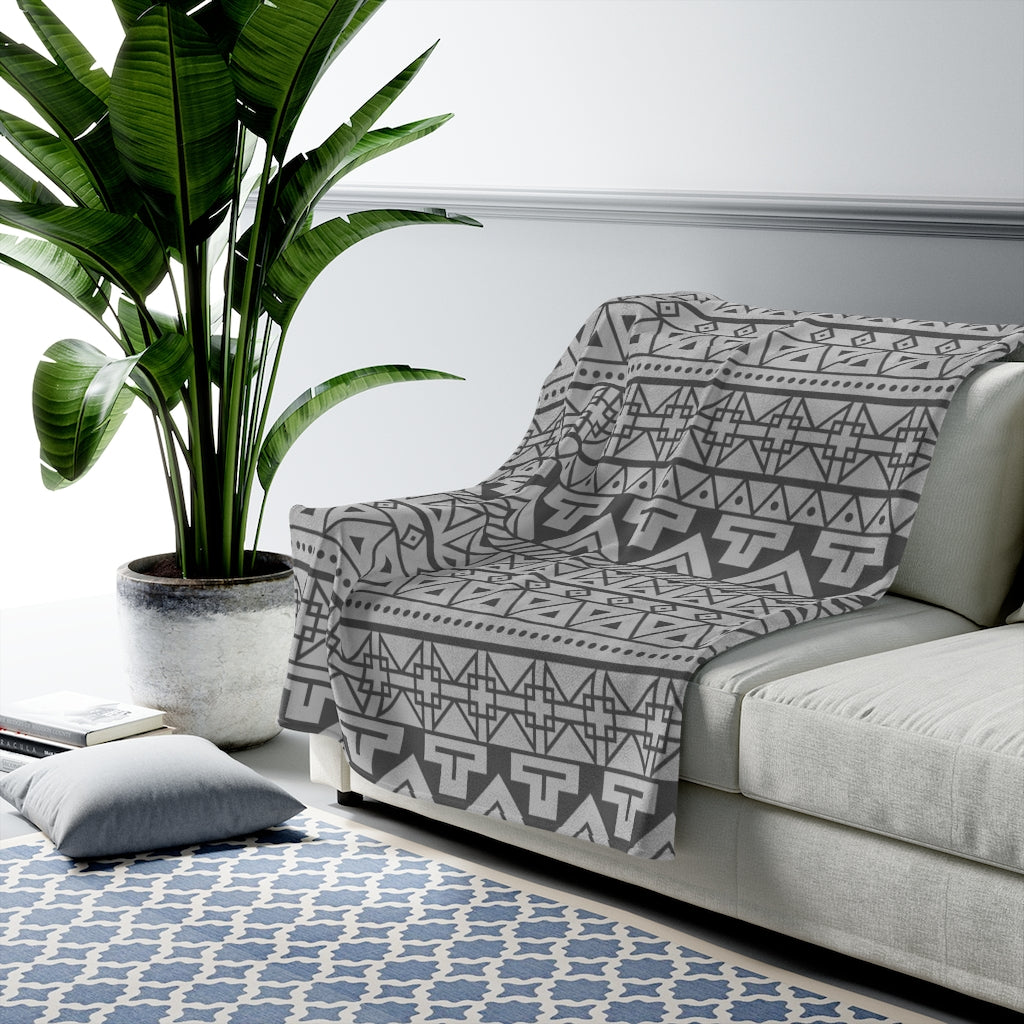 Soft Velvet Plush Throw Blanket - Southwestern Style Cozy Couch Blanket for Gifts, Home Decor & Winter Warmth | Perfect for Living Room, Bedroom & Outdoor Use