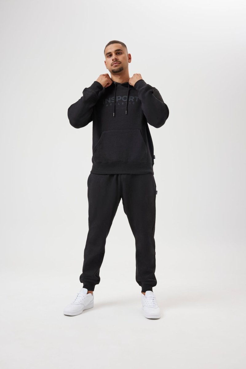 INSPORT Men's Ralph Black Hoodie - Soft & Comfortable Pullover Sweatshirt for Casual Wear, Gym, and Outdoor Activities
