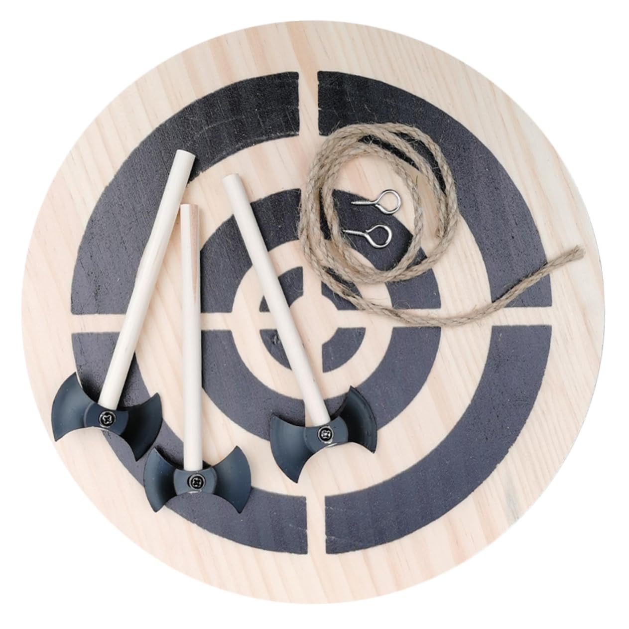 Holibanna Wooden Dart Board Set - Classic Home Decor & Indoor Game for Kids & Adults - Perfect for Living Room, Game Room, or Man Cave Wall Decor