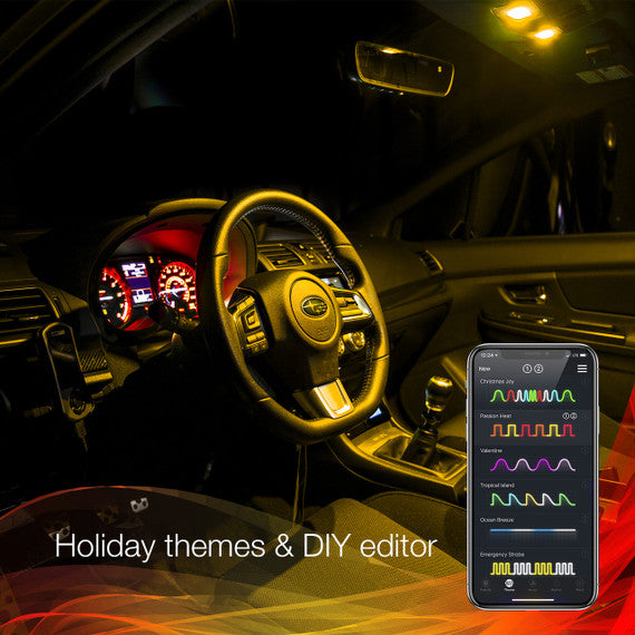 XKchrome Smart LED Dome Light Bulb Kit - App Controlled RGB Color Changing Lights for Cars, Trucks & Boats - Perfect for Interior Customization & Mood Lighting