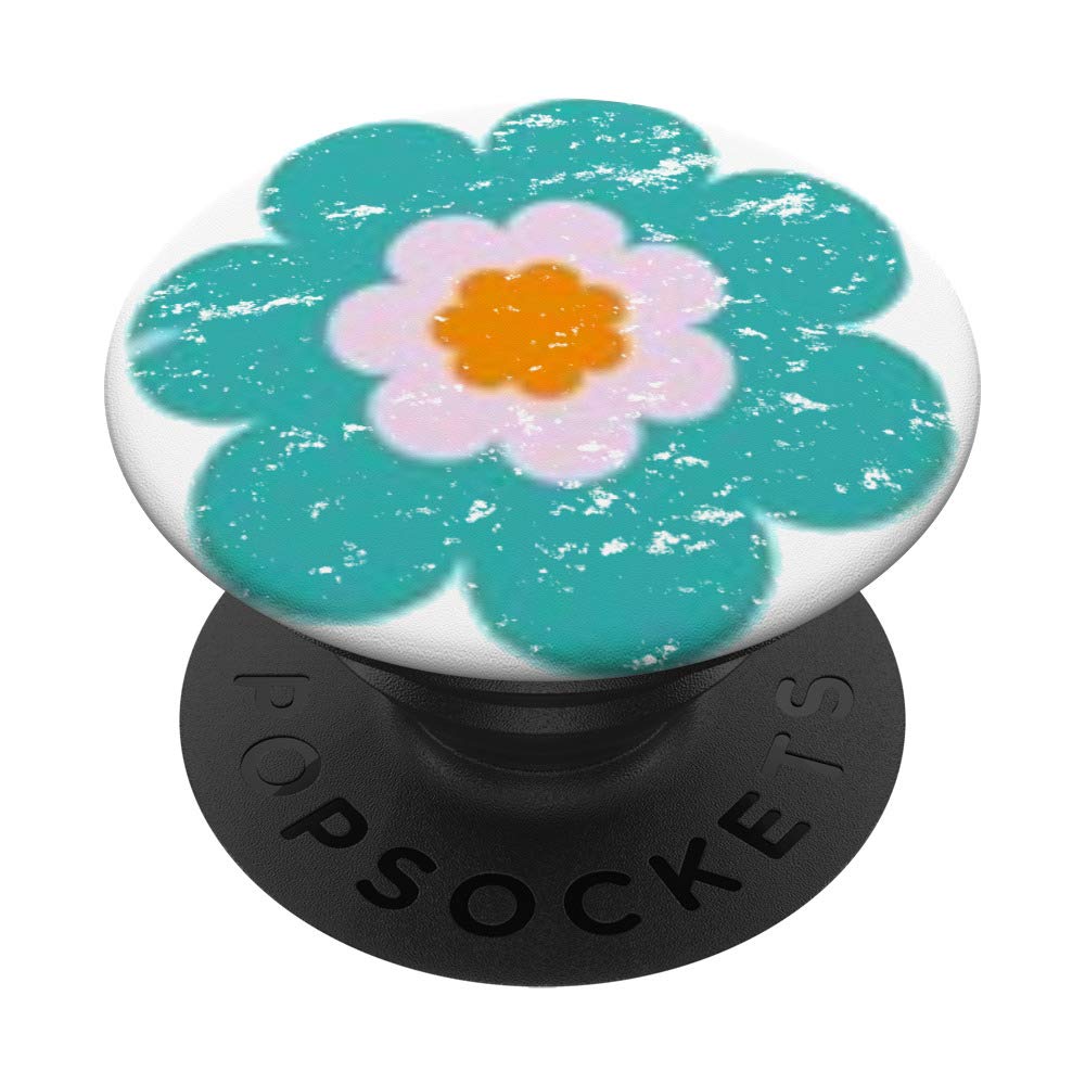 Distressed Floral PopSockets PopGrip - Swappable Phone & Tablet Stand with Grip | Perfect for Hands-Free Viewing, Selfies, and Secure Phone Handling