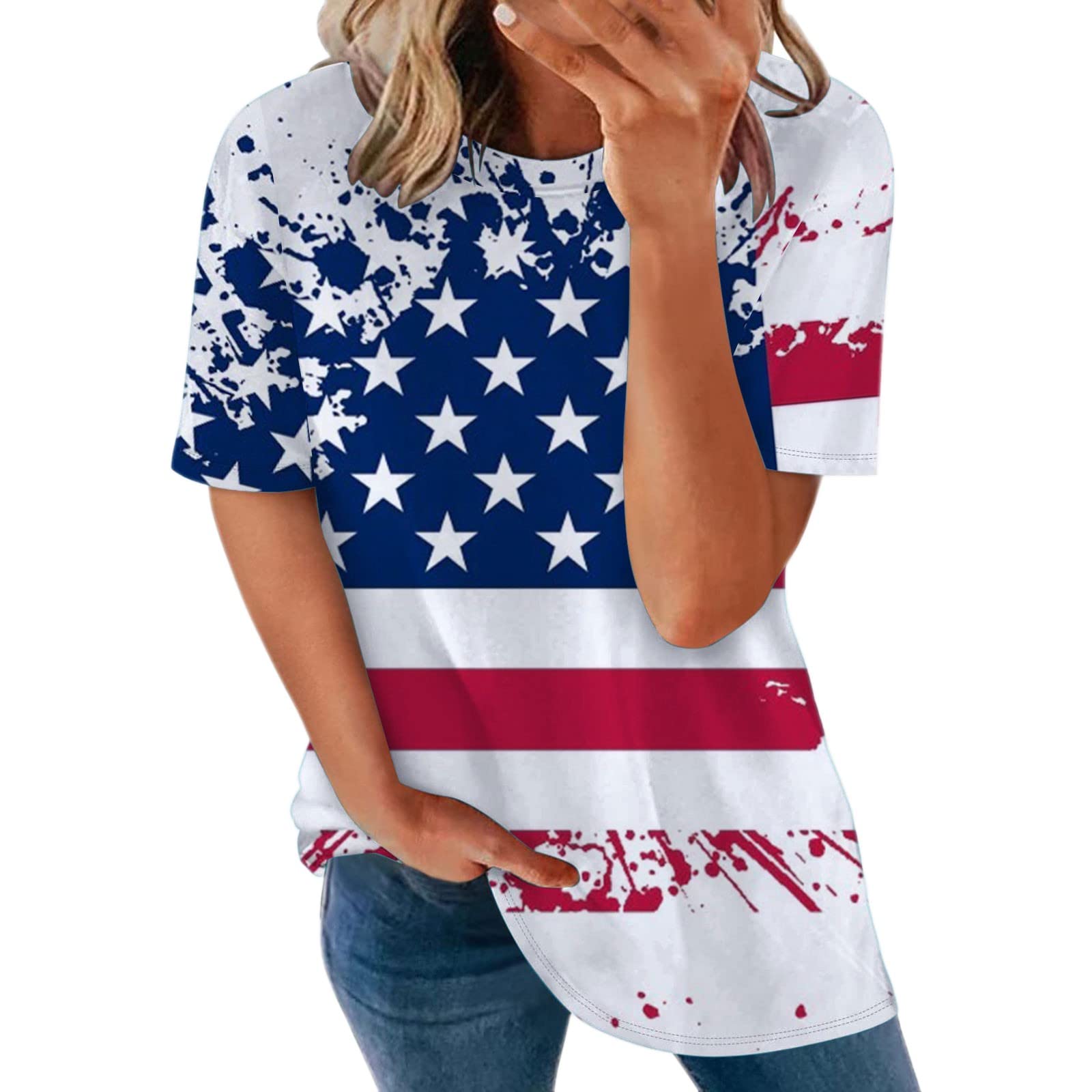 Women's Summer Short Sleeve T-Shirts - Casual Crewneck Loose Fit Graphic Tee Tops for Women | Perfect for Beach, Vacation & Everyday Wear
