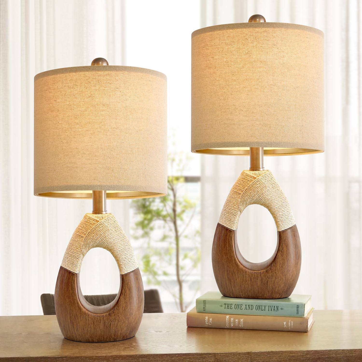 OYEARS Boho Table Lamps Set of 2 - 19