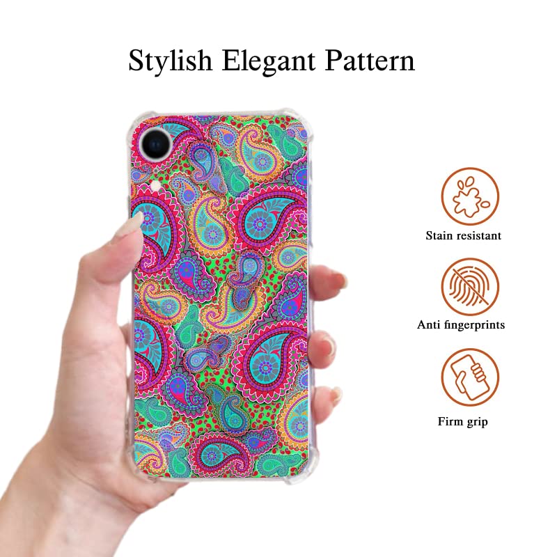 Bohemian Mandala Phone Case for iPhone XR - Soft TPU Bumper Cover for Women & Men | Unique Artistic Design for Everyday Protection & Style