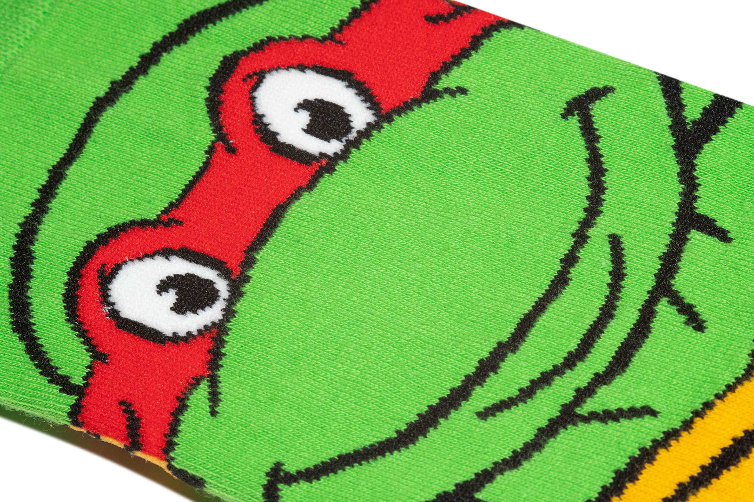 Odd Sox Nickelodeon TMNT Teenage Mutant Ninja Turtles Retro 90s Cartoon Socks - Fun Novelty Socks for Men & Women - Perfect for Cosplay, Gifts, and 90s Nostalgia Fans