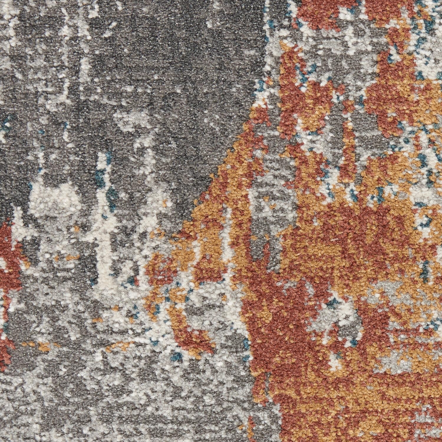Nourison Ludlow Modern Grey/Multi 5'3