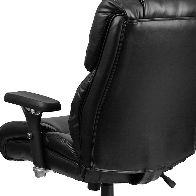 FLASH HERCULES Series 400 lb Capacity Big & Tall Executive Office Chair - Heavy Duty Ergonomic Chair with Adjustable Lumbar Support - Perfect for Long Work Hours, Gaming & Home Office Use