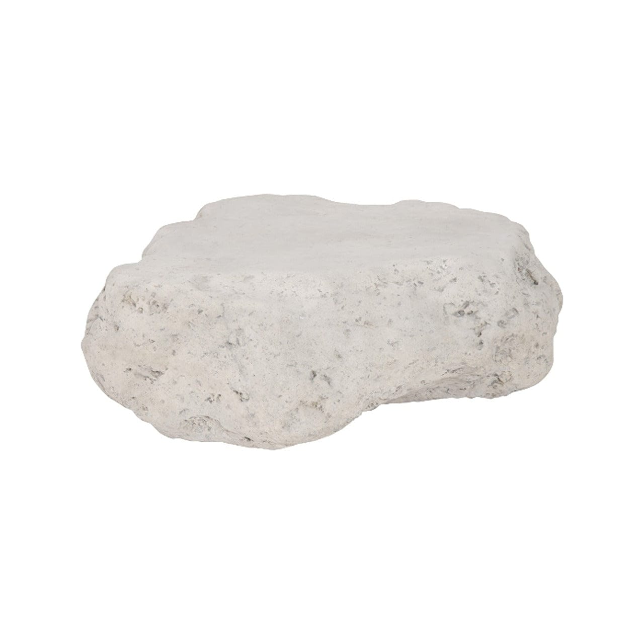 Natural Boulder Stone Pebble Coffee Table - Modern Concrete Side Table for Living Room, Patio & Outdoor Decor