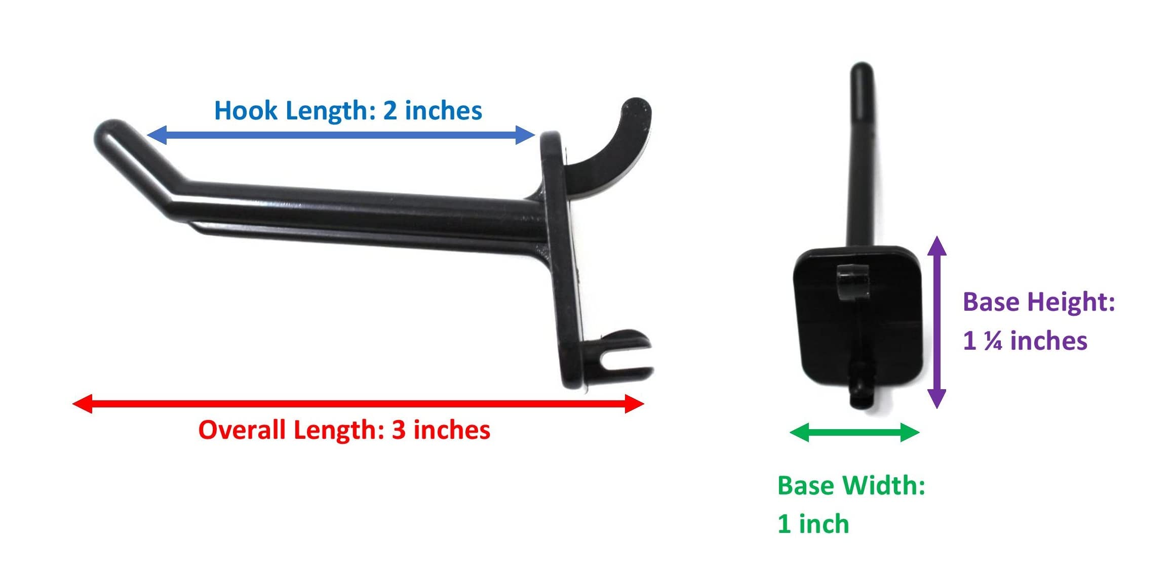 JSP Manufacturing Pink Plastic Pegboard Hooks - 2