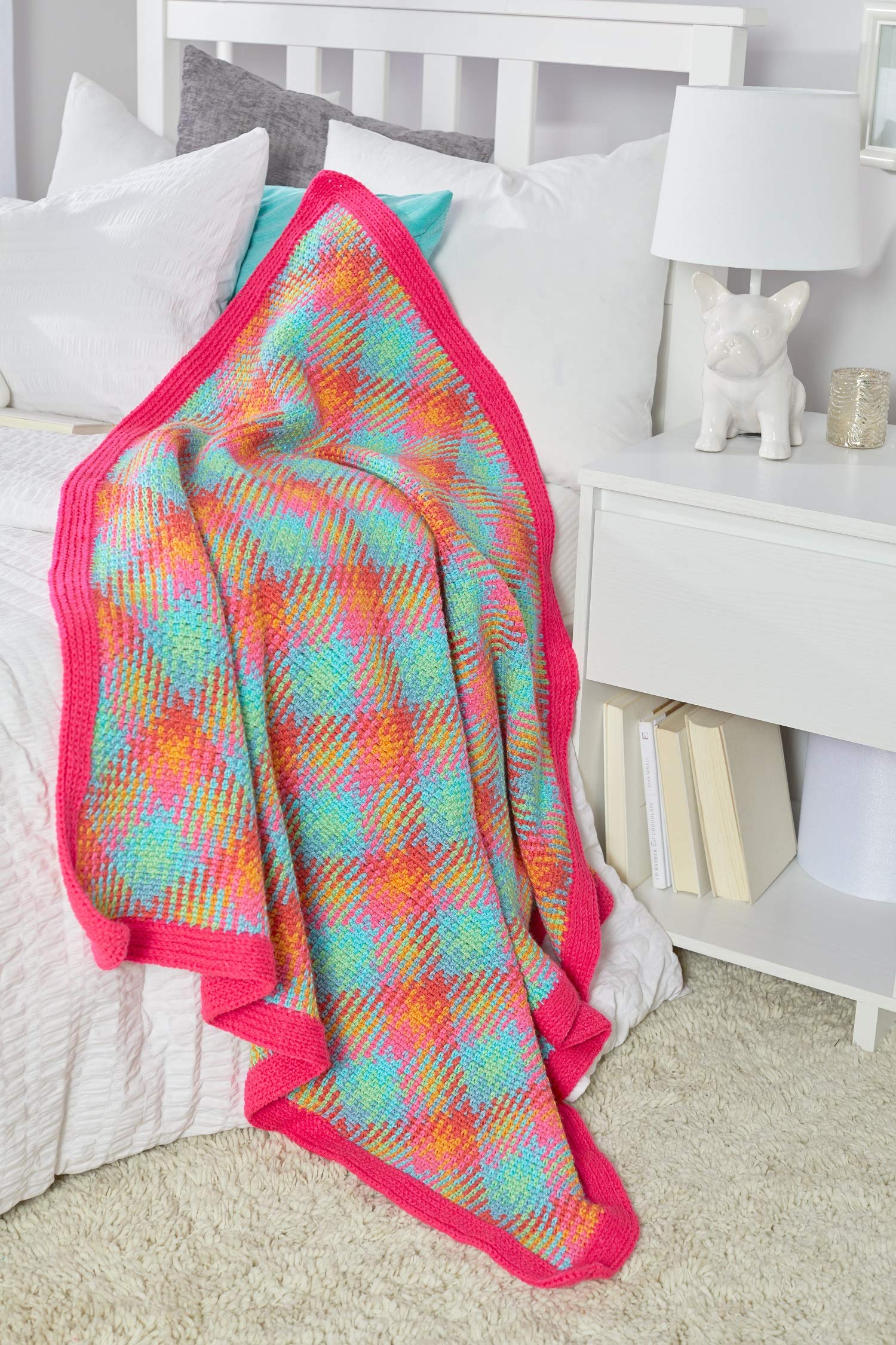 Red Heart Super Saver Primary Stripes Yarn - Soft Acrylic Knitting & Crochet Yarn for Blankets, Scarves & DIY Crafts - Perfect for Beginners & Seasonal Projects