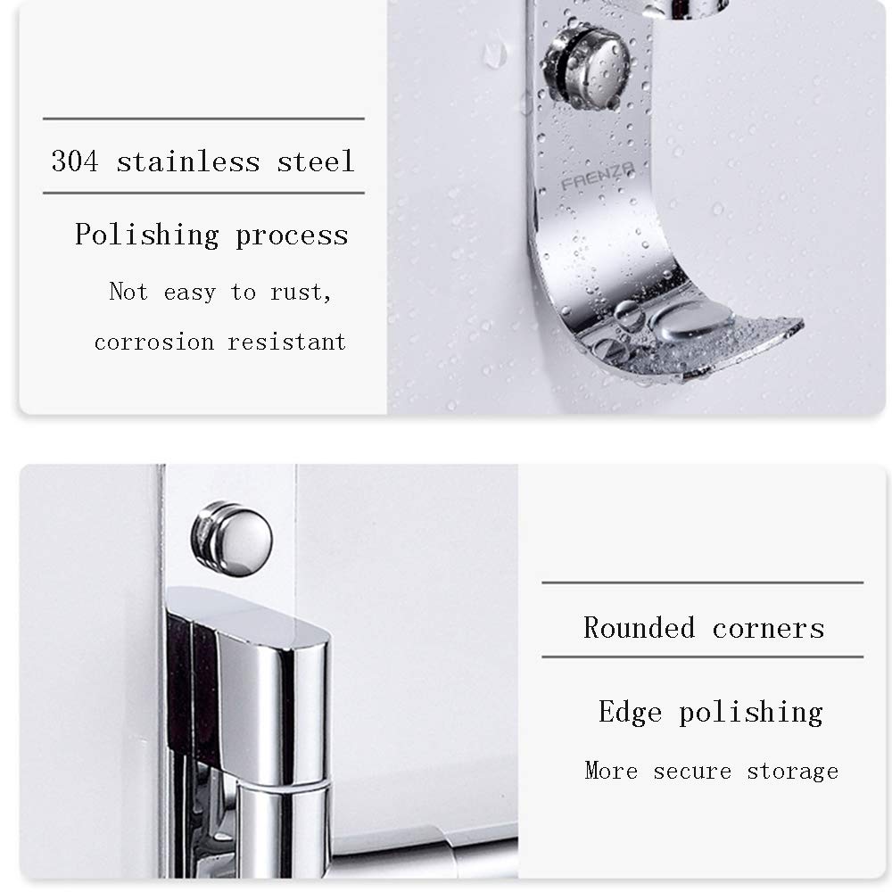 304 Stainless Steel Rotating Towel Bar - Adjustable Bathroom Towel Rack with Anti-Skid Coating | Durable & Rust-Resistant for Bathroom, Kitchen, or Laundry Room Organization