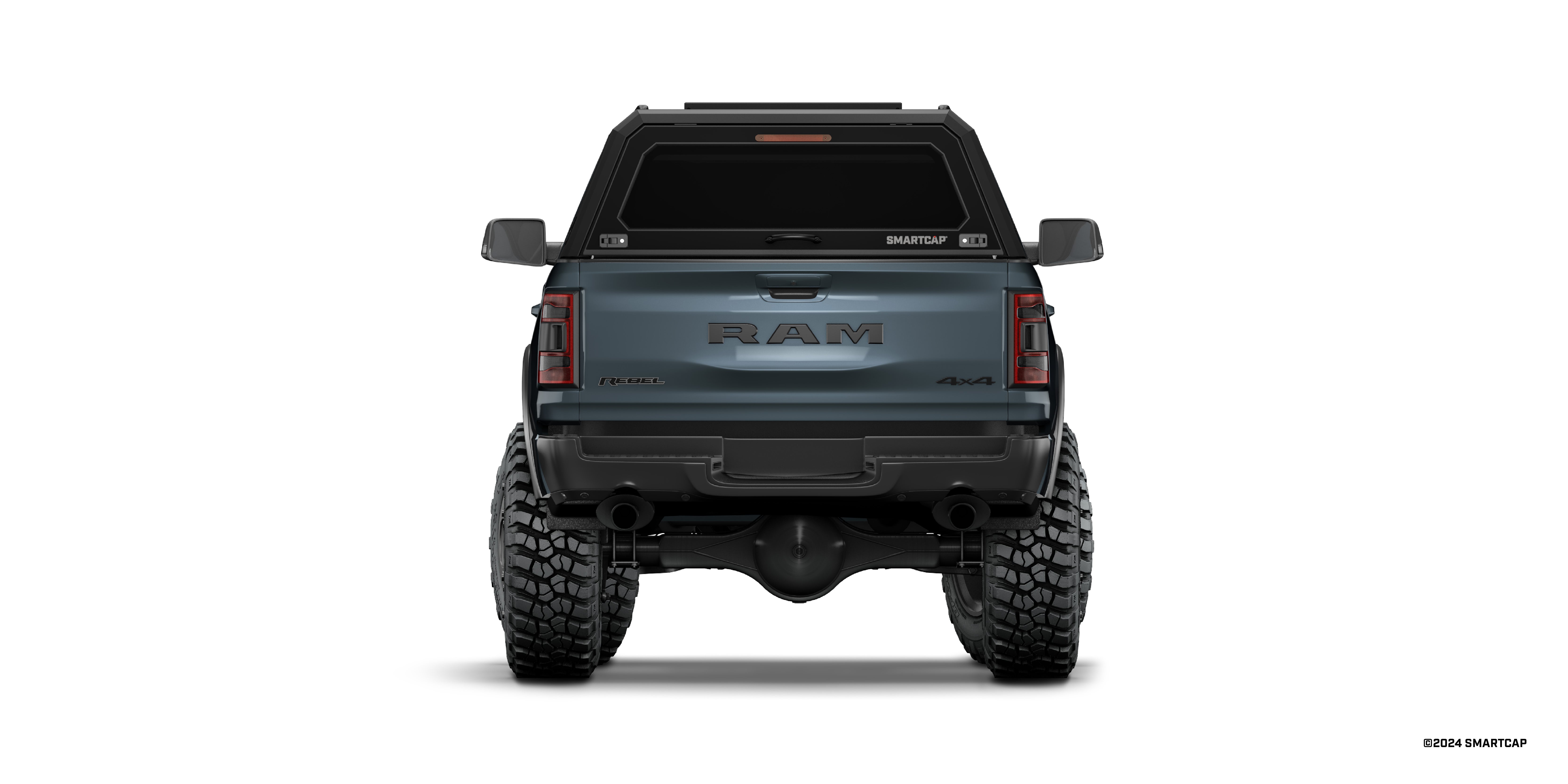 SmartCap EVO Sport Truck Bed Cap for 2019-2023 RAM 1500 5.7' Short Bed | Heavy Duty Aluminum Tonneau Cover | Perfect for Camping, Off-Roading & Work Trucks