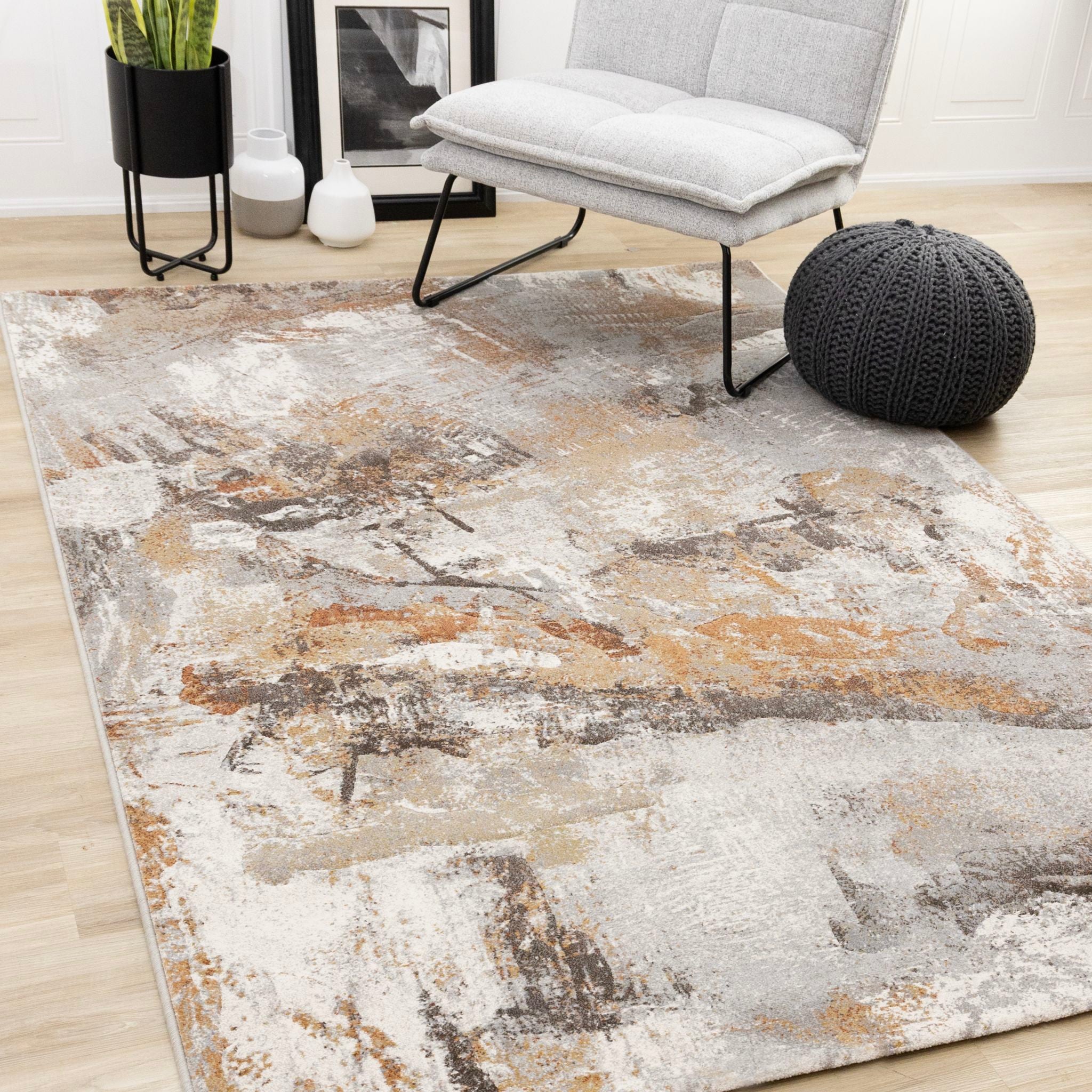 5x8 Aurora Area Rug - Soft Modern Non-Slip Living Room Rug - Perfect for Bedroom, Nursery & Home Decor