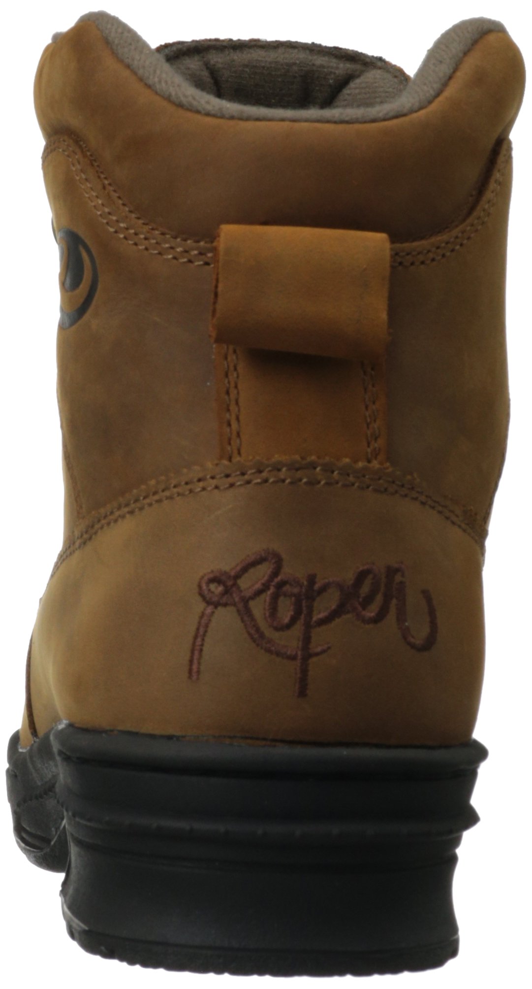 Roper Men's Cross Rider Boots - Durable Leather Work Boots for Men, Comfortable & Slip-Resistant - Perfect for Construction, Farming & Outdoor Work