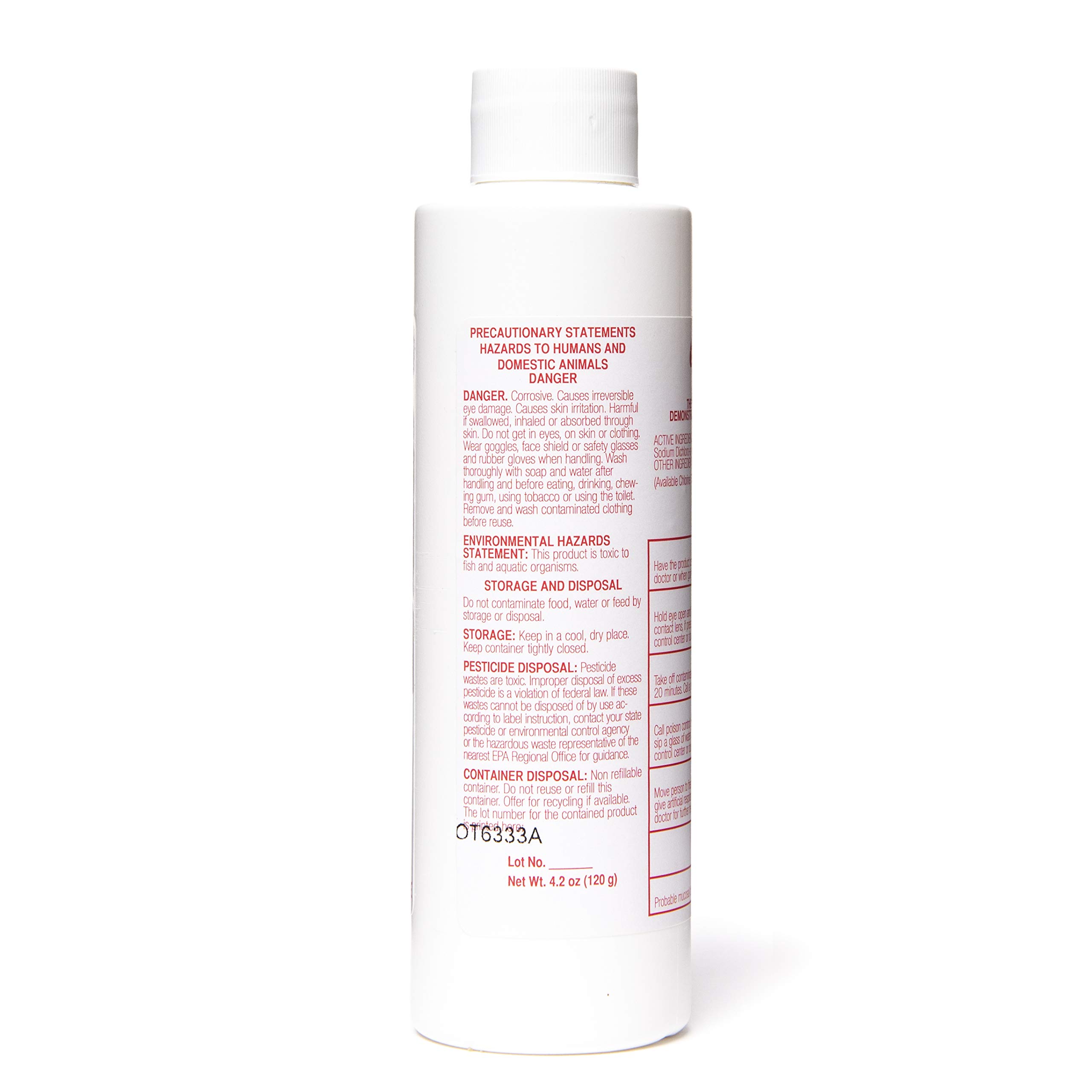 DiSorb Suction Canister Sterilizer Absorbent Powder - EPA Approved Solidifier for Bodily Fluids & Blood - 500cc (100 Bottles/Case) - Ideal for Hospitals, Healthcare Facilities & Veterinary Clinics - Perfect for Emergency Spill Cleanup & Medical Waste Management