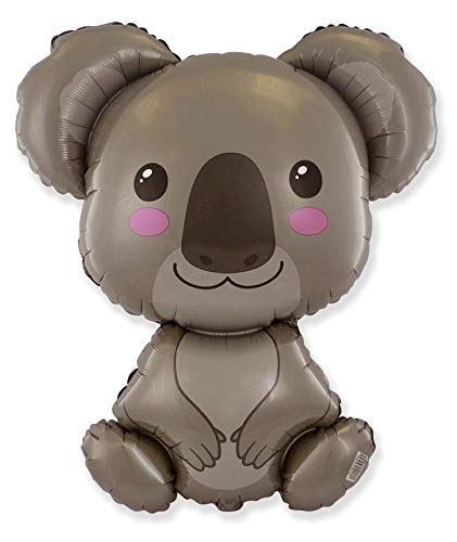 11-Piece Koala Bear Balloon Set for Baby Showers, Birthdays & Parties - Australian Outback Jungle Animal Theme Decorations - Perfect for Travel, Safari & Eucalyptus-Themed Events