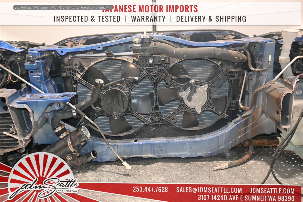 JDM Mitsubishi Lancer Evo X Complete Front End Assembly - Headlights, Core Support, Hood & Fenders | Perfect for Restoration & Performance Upgrades