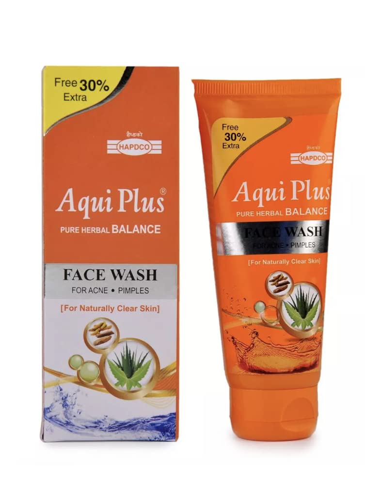 Hapdco Aqui Plus Facial Cleanser Set of 3 - Gentle Foaming Face Wash for Acne, Oily & Sensitive Skin - Daily Skincare Routine for Clear & Hydrated Complexion